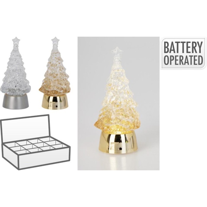 ALBERO NATALE PS LED 6X13CM 2A